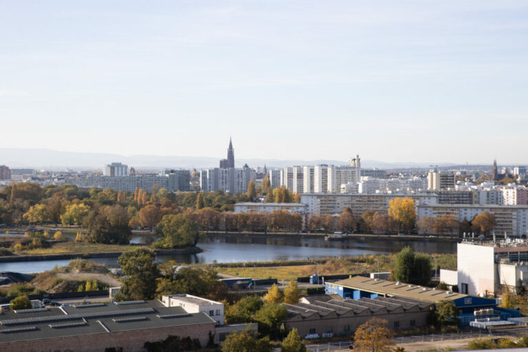vues de strasbourg depuis les hauteurs de la COOP